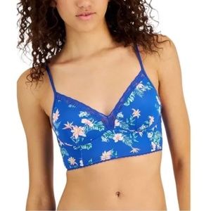 INC INTERNATIONAL CONCEPTS Women's Lace-Trim Bralette Bra Vacation Tropical